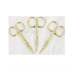 Logo personnalisé chirurgical fabriqué au Pakistan vente en gros ciseaux à ongles européens classiques en or pour outils à ongles - Product Image 2