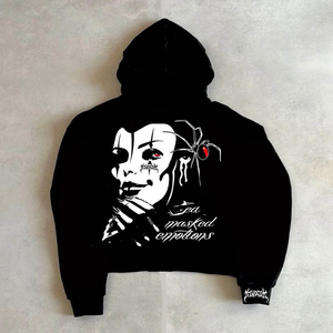 Sweats à capuche zippés de qualité supérieure impression bouffante sweats à capuche à fermeture éclair surdimensionnés vêtements personnalisés sweat surdimensionné hauts streetwear - Product Image 6