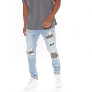 Pantalones Vaqueros para Hombre, Estilo Hip Hop, Corte Recto, Ropa Urbana, Pantalones de Mezclilla para Hombre - Product Image 6