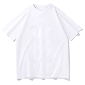 Service Crew Neck Tee Hospitality Cotton T-Shirt Drop Shoulder Heavyweight Blank Oversized <b>Tshirt</b> 100% Cotton for Men's T-shirt - Product Image 2