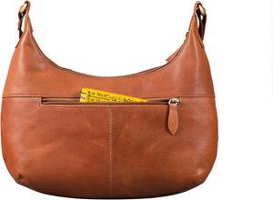 Nuevo Bolso Hobo de Cuero Genuino para Mujer, Correa de Hombro Ajustable, Cierre de Cremallera, Estilo Clásico, Color Marrón, Uso Diario, Hecho en India - Product Image 5