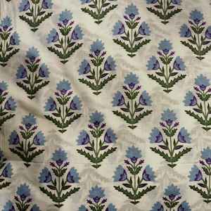 Organic Traditional Jaipuri Print Lightweight Cotton Cambric 60x60 Hand Block Print Fabric for Dresses Bags Curtains Boys' - Product Image 5