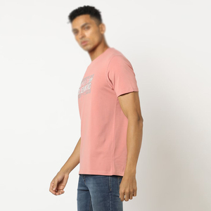 T-shirt uni noir pour homme, imprimé sur le devant, 100 % coton tricoté, taille personnalisable, respirant, manches courtes, vente en gros - Product Image 2