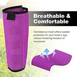 Bottes de mouche en maille de haute qualité pour cheval Maille en plastique Produit équestre respirant Maille de mouche de cheval - Product Image 2