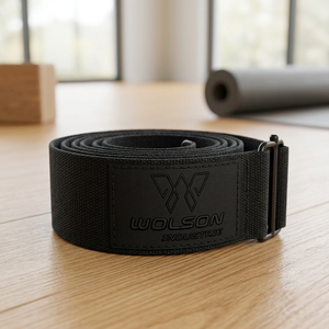 Correa de Yoga Profesional Elástica con Material de Spandex/Poliéster y Cierre de Hebilla para Pilates, Fitness y Rendimiento Atlético - Product Image 1