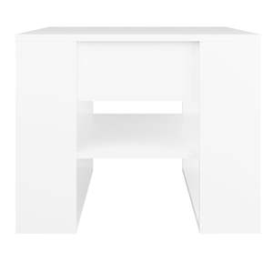 Tavolino da caffè quadrato medio bianco in legno ingegnerizzato - Product Image 3