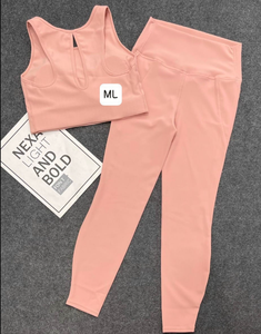 Best Seller - Wholesale <b>Yoga</b> <b>Set</b> for Workout - Top and Pants Export USA,EU Market- Spandex Polyester <b>Yoga</b> Pant - Product Image 5