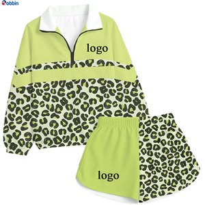 Conjunto Deportivo de 2 Piezas para Mujer, Estampado de Leopardo Morado, Chaqueta Cortavientos y Pantalones Cortos de Punto de Secado Rápido, Estilo Deportivo para Primavera/Verano - Product Image 6