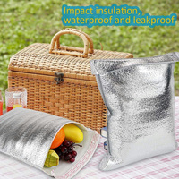 Sac d'isolation thermique en mousse PE laminée avec feuille d'aluminium multicouche, barrière à haute réflexion, enveloppe d'expédition