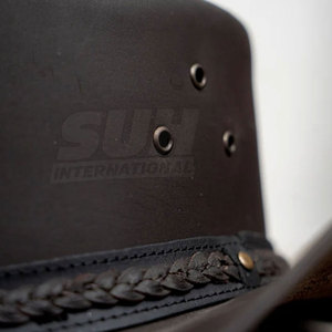 Sombreros de Vaquero de Cuero de Primera Calidad, Logotipo Personalizado, Estilo Occidental, Duraderos y Cómodos para Adultos, SUH INTERNATIONAL SI-CBH-5507 Four - Product Image 6