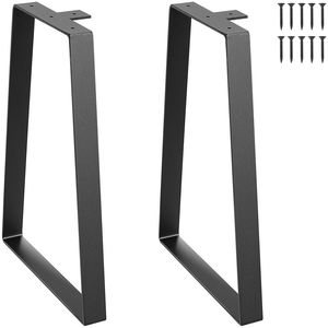 Set di gambe per tavolo in acciaio a trapezio stile rustico da 16 pollici per tavolini da caffè, scrivanie e comodini fai da te - Product Image 5