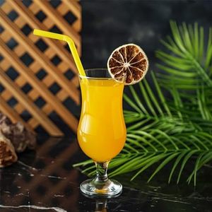 Nouvelles coupes à cocktail incurvées en verre Hurricane 380 ml pour les cocktails, les jus, la bière et le service de bar, vaisselle pour restaurants et cafés - Product Image 1