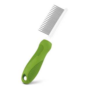 Peigne de toilettage pour animaux de compagnie avec poignée ergonomique pour une utilisation confortable, solution pour tous types de poils, pour chiens et chats - Product Image 1