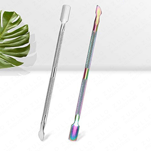 Durable Stainless Steel Double Sided Cuticle Pusher Set Professional Nail <b>Cleaning</b> <b>Tools</b> for Manicure and Pedicure - Product Image 3