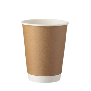 Gobelet en papier jetable biodégradable écologique de qualité alimentaire à deux couches 120 ml 4 oz sans manchon anti-brûlure pour cafés, hôtels, bureaux - Product Image 1