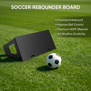 Tablero de Rebote Portátil para Fútbol al Aire Libre, 1200x400x20mm, Material PE, Resistente al Desgaste, Impermeable, Antienvejecimiento, para Academias de Fútbol Juvenil - Product Image 1