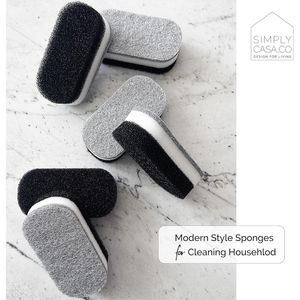 Confezione da 6 Spugne Riutilizzabili per Pulizia Piatti in Cucina, Asciugatura Rapida, Non Graffianti, per Uso Domestico - Product Image 2