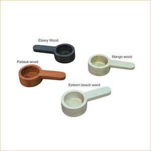 Minimalist Wooden Coffee <b>Measuring</b> <b>Spoon</b> Set Durable Handmade Natural Wood Scoop for Tea and Spices - Product Image 5