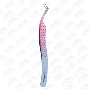 Pinzas de Acero Inoxidable para Cejas y Pestañas con Opción de Logotipo Personalizado, Pinzas para Pestañas al por Mayor, Venta Caliente, Metal Grueso - Product Image 2