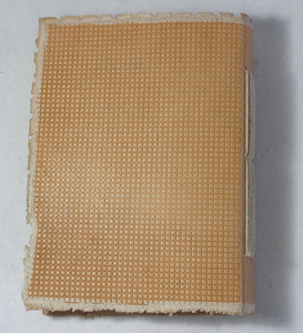 Diario promocional de cuero de fibra de yute con cubierta frontal en relieve de diseño de henné, con encuadernación manual en color natural y cuero de cabra TC. - Product Image 4