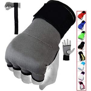 Envolturas de mano acolchadas de Gel elástico de neopreno con logotipo personalizado 8 \ "vendajes de perforación de muñeca largos rápidos equipo de protección de boxeo interno - Product Image 5