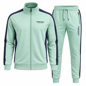 Survêtement Jogger Homme Oversize Noir à Capuche, Coupe Décontractée, Épaules Tombantes, en Polaire Respirante, Logo Imprimé, Style Décontracté, Fabriqué au Pakistan - Product Image 1
