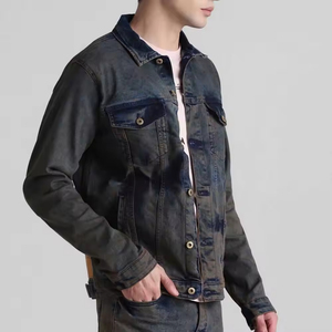 Veste en jean pour homme, fabrication pakistanaise, emballage personnalisé, prix bas, qualité supérieure, effet délavé à l'acide, effet délavé soleil. - Product Image 2