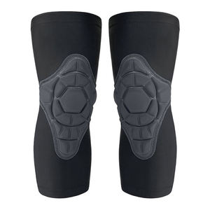 Manchons de compression rembourrés personnalisés pour genoux et jambes, protection longue anti-collision pour basketball, football, volleyball (paire) - Product Image 1
