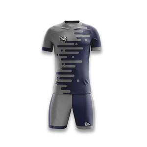 Custom Soccer Jersey Set Men's Short Sleeve Gradient Color Sublimated Polyester Moisture Wicking <b>Athletic</b> Fit All Seasons - Product Image 1