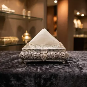 Square Carving <b>Tissue</b> <b>Holder</b> <b>Box</b> - Product Image 3