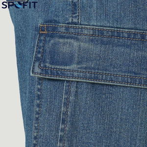 กางเกงยีนส์ขาสั้นคุณภาพสูงขายดีที่สุดจากโรงงานผู้ผลิต กางเกงยีนส์ขาสั้นผู้ชายสั่งทำพิเศษ กางเกงยีนส์ขาสั้นสตรีทแวร์ กางเกงยีนส์เดนิมสำหรับเด็กผู้ชาย - Product Image 5