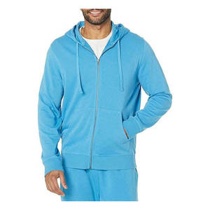 Sweat à capuche zippé vintage en coton, le plus vendu pour l'hiver, avec broderie personnalisée en molleton bouclette, haute qualité, unisexe, streetwear, avec poches en polaire - Product Image 4