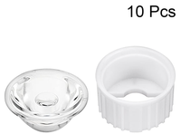 Lentille LED sphérique en verre optique plano-convexe 20 mm 10/30/60/90/120, réflecteur collimateur avec revêtement antireflet pour éclairage 1W 3W 5W