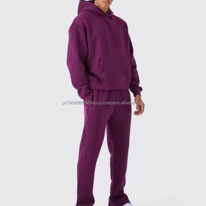 Hot <b>Sale</b> Custom Made Men's Jogging Suit Winter Two-Piece Set Tracksuit SweatSuit Hot Customized Men's Tracksuit - Product Image 1