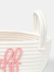 Nouvelle collection de paniers de rangement en coton fabriqués au Vietnam au meilleur prix, possibilité de personnalisation OEM/ODM, vente en gros disponible. - Product Image 4