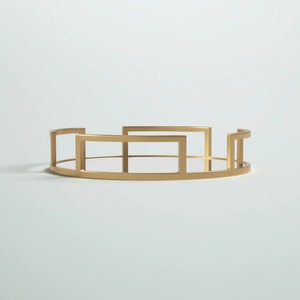 ถาดจัดระเบียบบนโต๊ะสแตนเลสหรูหรา สำหรับห้องนอน โต๊ะเครื่องแป้ง ห้องน้ำ เคาน์เตอร์ห้องนั่งเล่น จัดเก็บอุปกรณ์บนโต๊ะ - Product Image 1