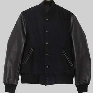 Chaquetas de hombre con diseño y estilo modernos, chaqueta varsity con mangas de cuero para hombre - Product Image 3