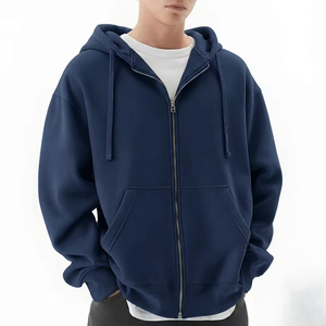 Sweat-shirt à capuche avec impression en relief OEM, sweat-shirt à fermeture éclair, sweat-shirt à capuche, fabricant direct en gros - Product Image 3