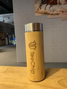 Bulk Bamboo Vacuum Flask Thermos Tumbler for Hot Cold Beverage Office Travel Picnic OEM Private <b>Label</b> - Product Image 5
