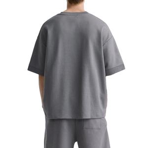 Wholesale Men Summer Short Shirt Set High Quality Oem Service Terry Polyester/Cotton Breathable Quick Dry Plus Size <b>Drop</b> - Product Image 4