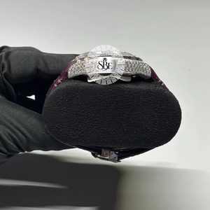 Montre de luxe de haute qualité en acier inoxydable avec cristal saphir, mouvement à quartz ETA, édition limitée, cadeau de fiançailles - Product Image 2