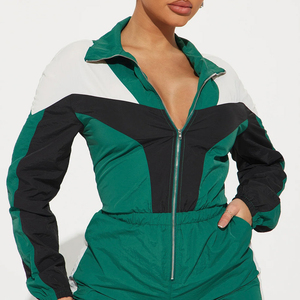 Latest Premium Quality 100% Nylon <b>Tracksuit</b> 2 Piece Set Zip-up Lightweight Waterproof Breathable Windbreaker <b>Tracksuit</b> Set Women - Product Image 3