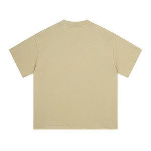 T-shirts personnalisés pour hommes 2026, col en V, manches courtes, 100 % coton, respirants, séchage rapide, avec bordure contrastante et logo personnalisé - Product Image 2