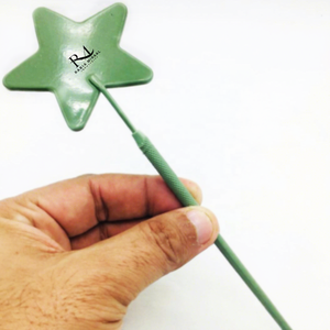 Espejo de Maquillaje de Pestañas Personalizado con Forma de Estrella Verde, de Acero Inoxidable, de Mano, de una Sola Cara, con Aumento de 3X - Product Image 2