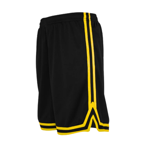 Shorts de basketball noirs en gros OEM, durables, 100 % polyester, respirants, antibactériens, toutes saisons, plusieurs couleurs - Product Image 5