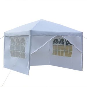 Practical White 3 X 3m Pop up Tent Waterproof Right Angle Folding with Two Doors and Two Windows - Product Image 6