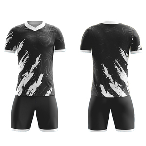 Ventes en gros de nouveaux modèles de maillots de football respirants en polyester pour enfants et hommes, uniformes de football à impression numérique - Product Image 6