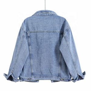 Vestes en jean décontractées pour femmes, couleur unie, haute qualité, manches longues, grandes tailles, vêtements d'extérieur - Product Image 2