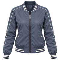 Blouson bomber pour femme, haute qualité, imperméable, grande taille, nouveau design, coupe courte, blousons bomber de sport personnalisés