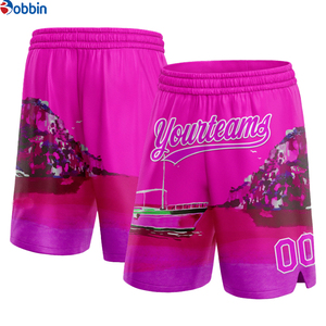 Pantalones Cortos de Playa para Hombre, Estilo Urbano, de Tela de Lona de Poliéster con Impresión de Serigrafía Personalizada, Transpirables, de Secado Rápido, con Malla Holgada - Product Image 4